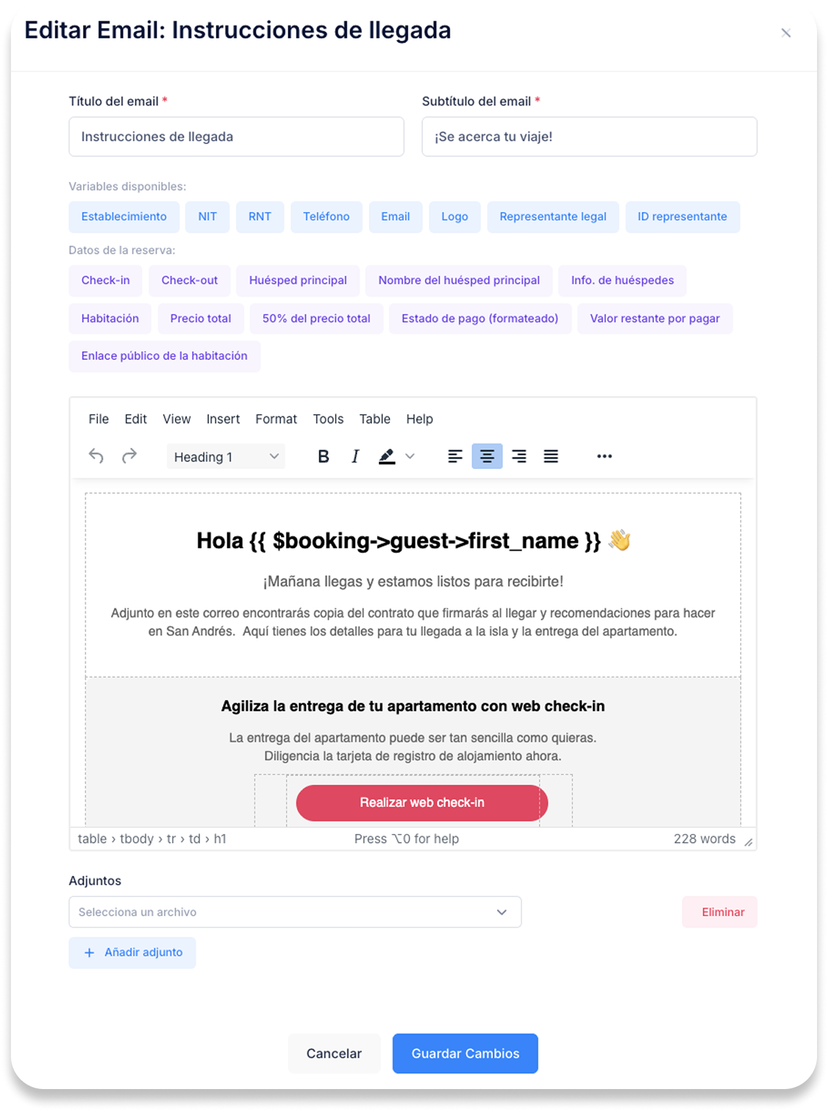 Reservas de Booking y Airbnb